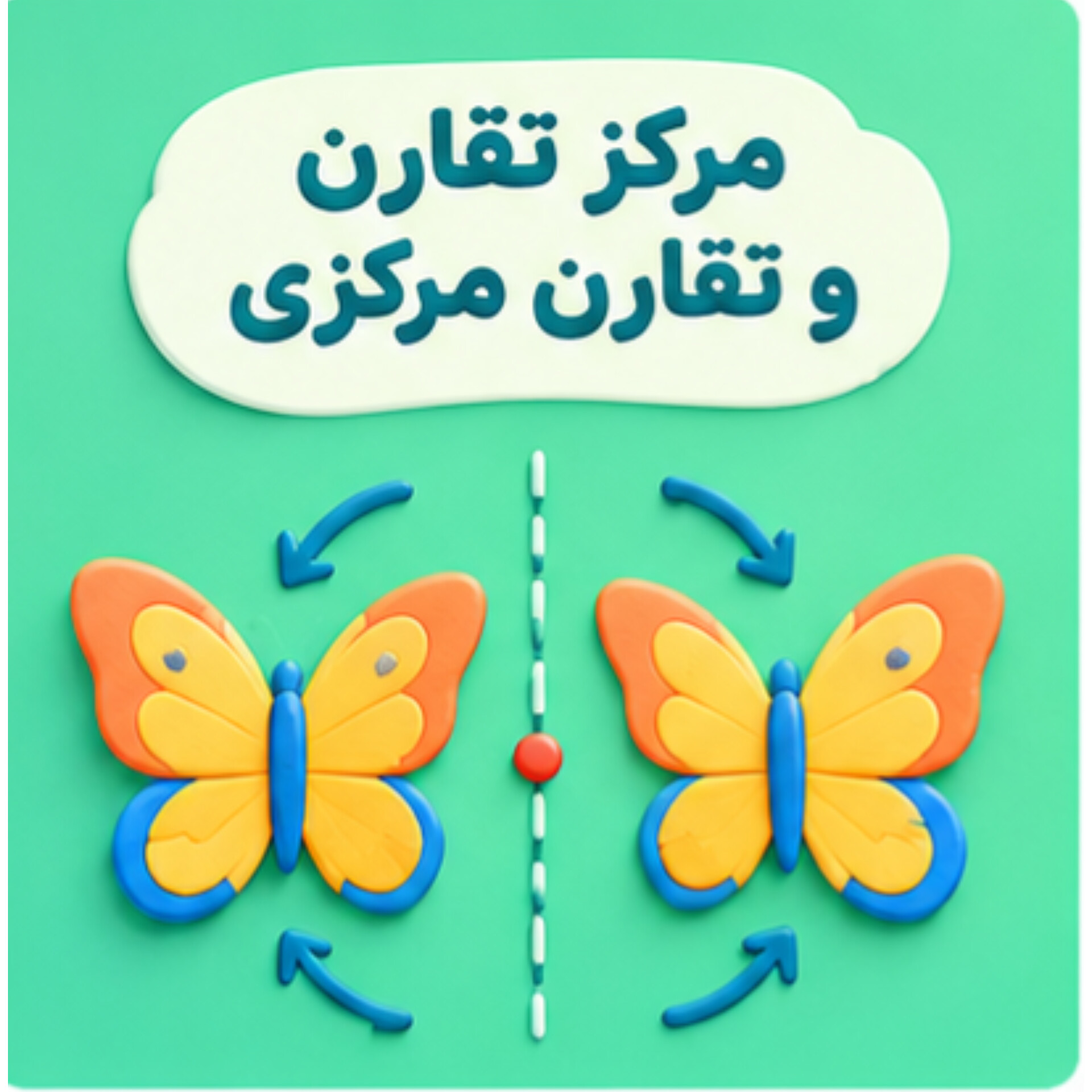 10.  مرکز تقارن و تقارن مرکزی