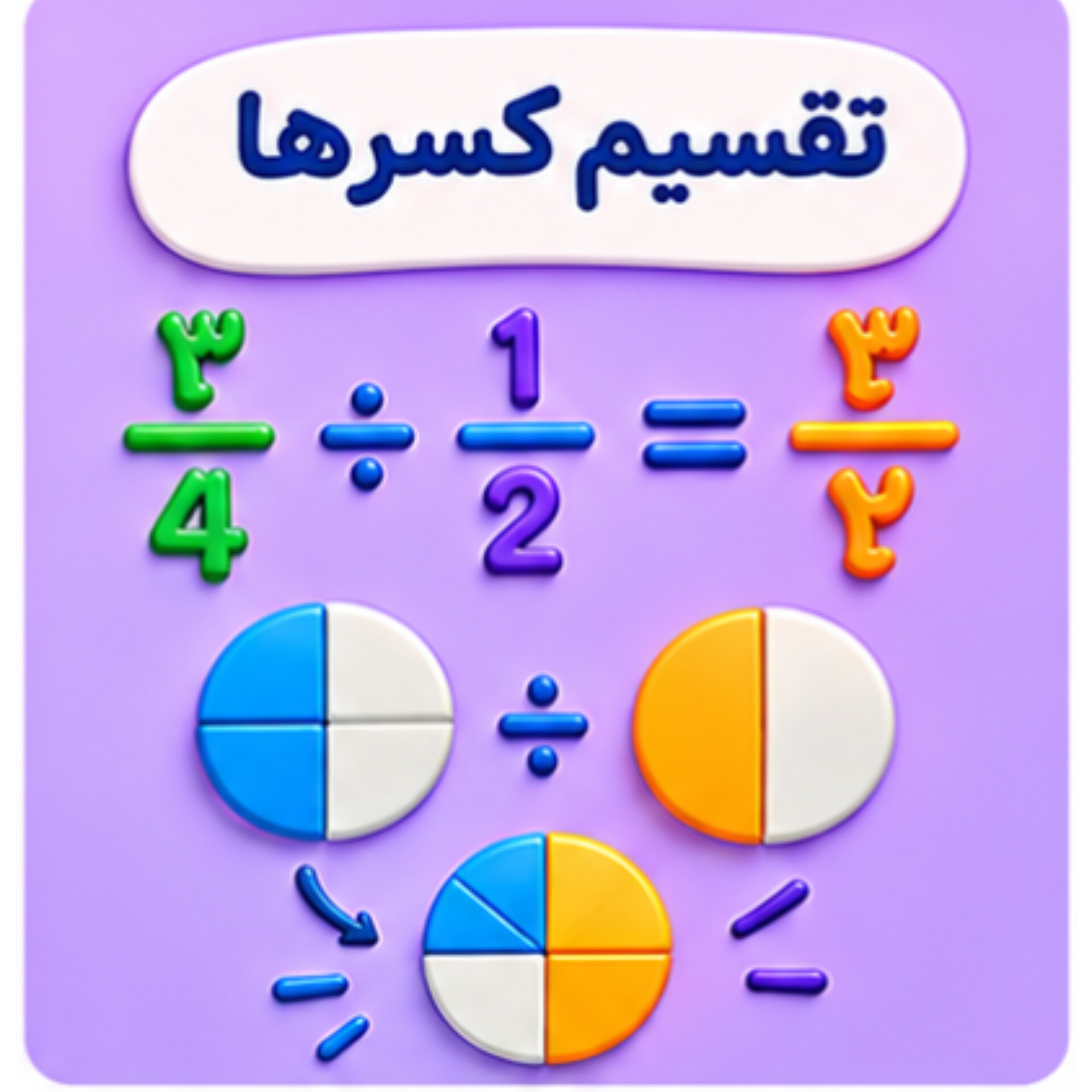 07. تقسیم کسرها