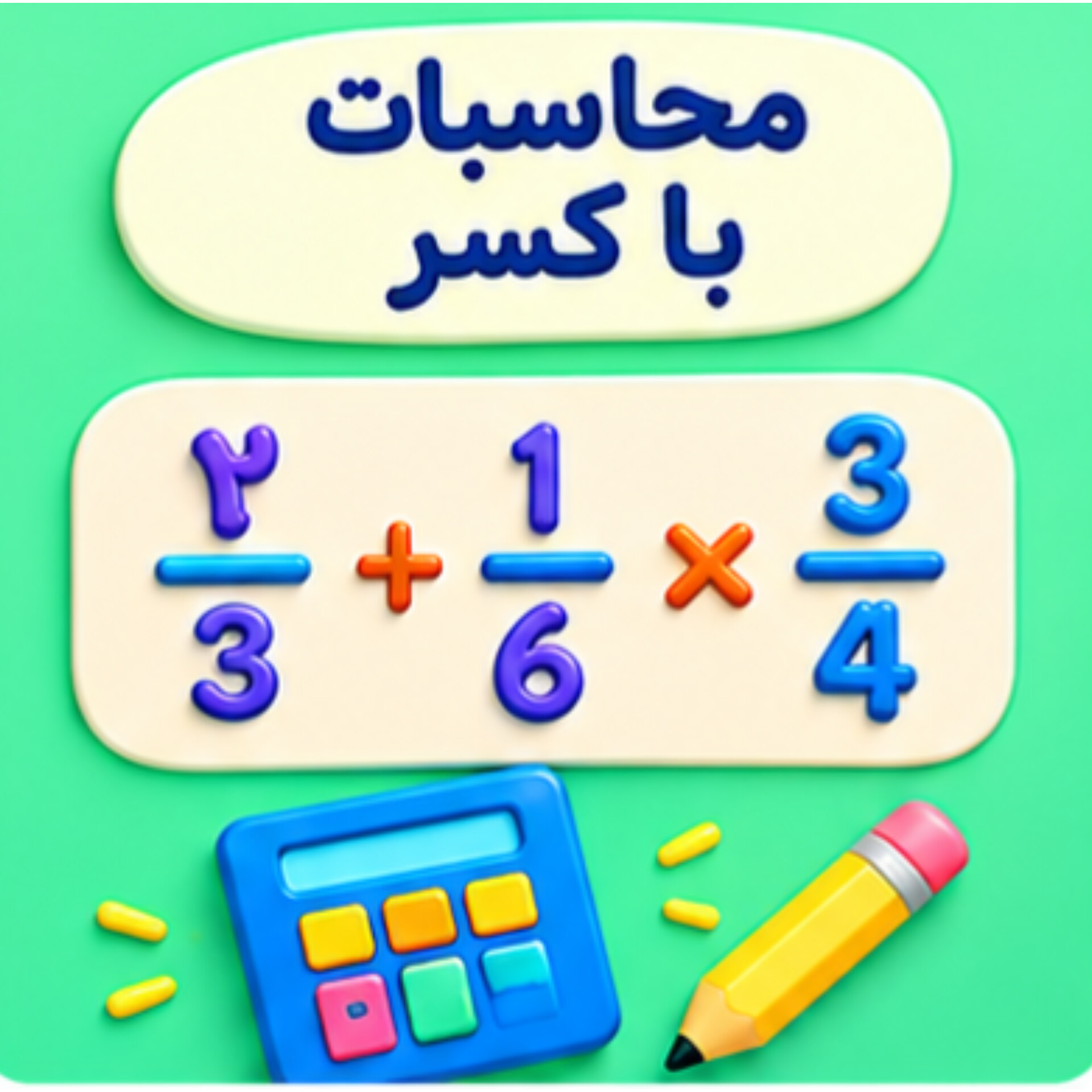 08. محاسبات با کسر