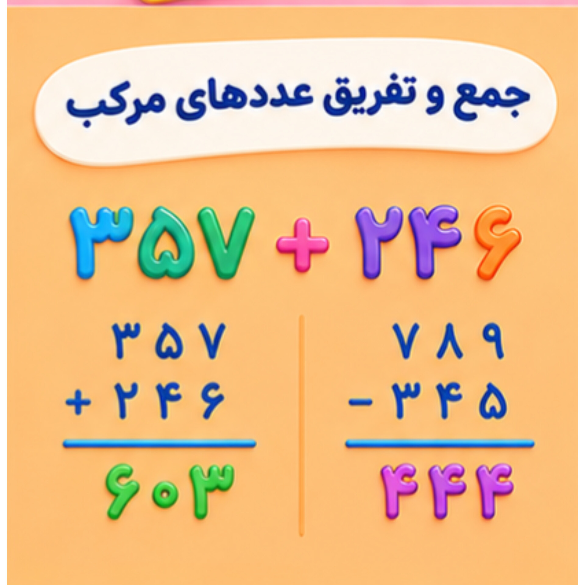 03. جمع و تفریق عددهای مرکب