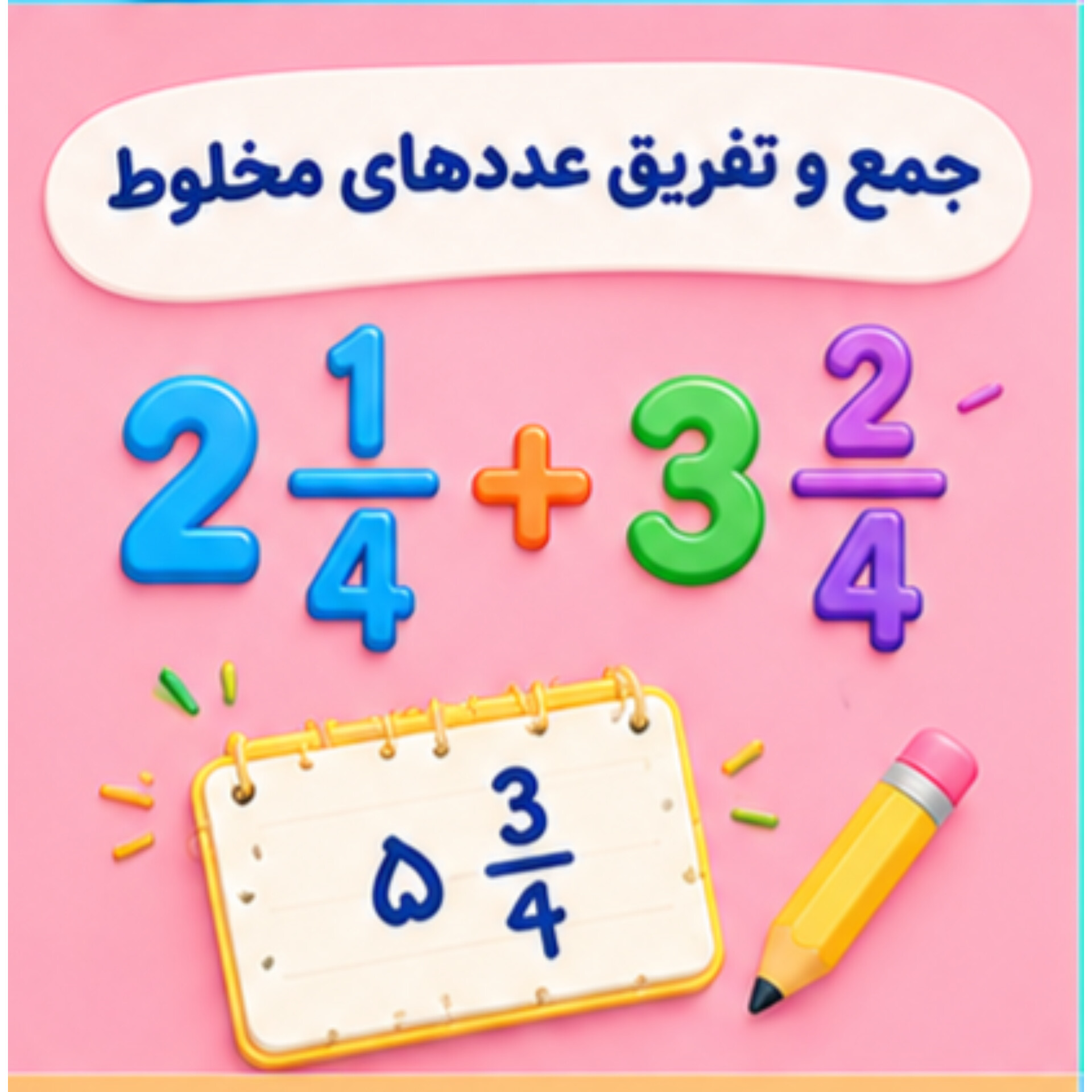 06. جمع و تفریق عددهای مخلوط