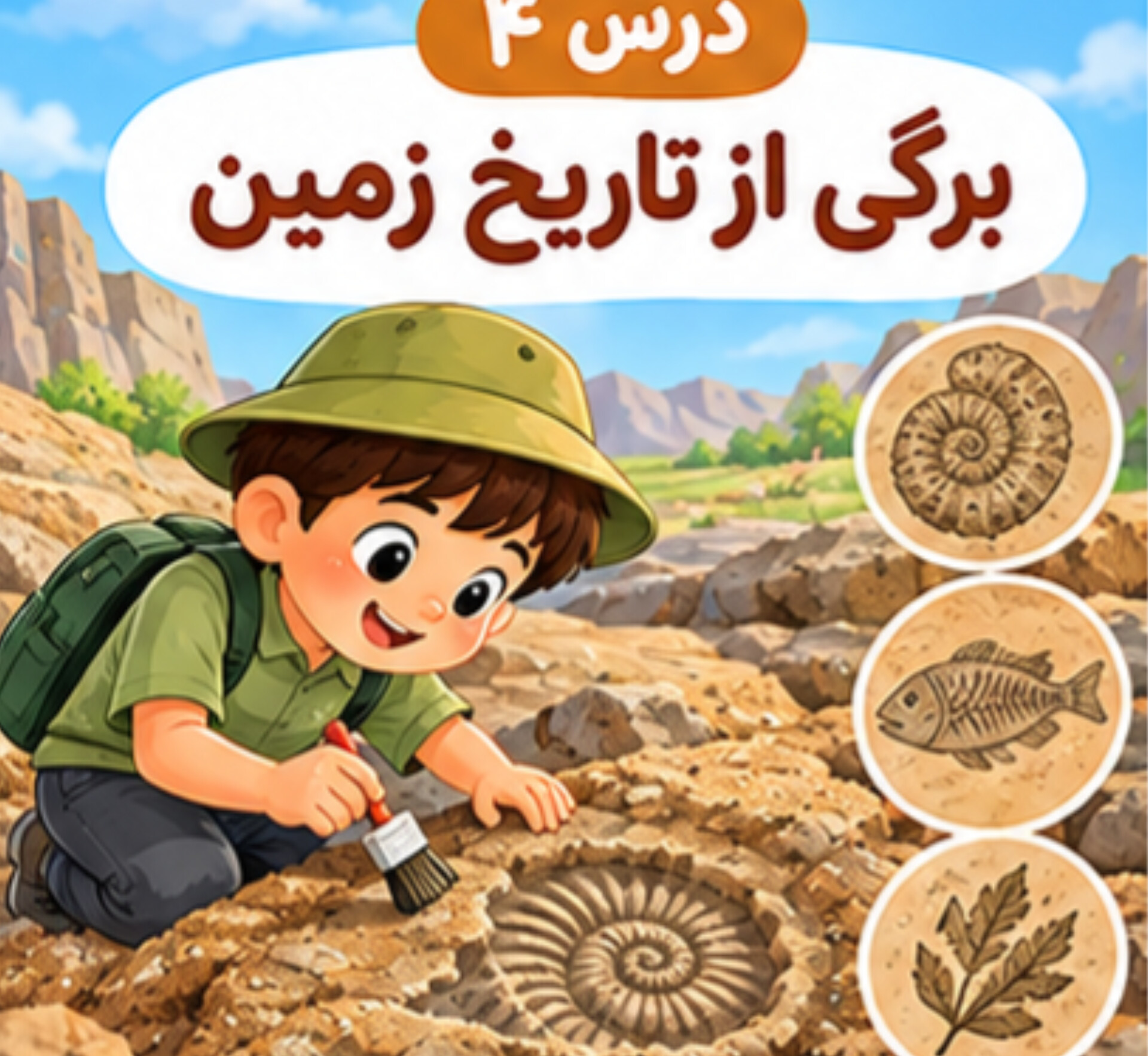 درس ۴ | برگی از تاریخ زمین (فسیل)