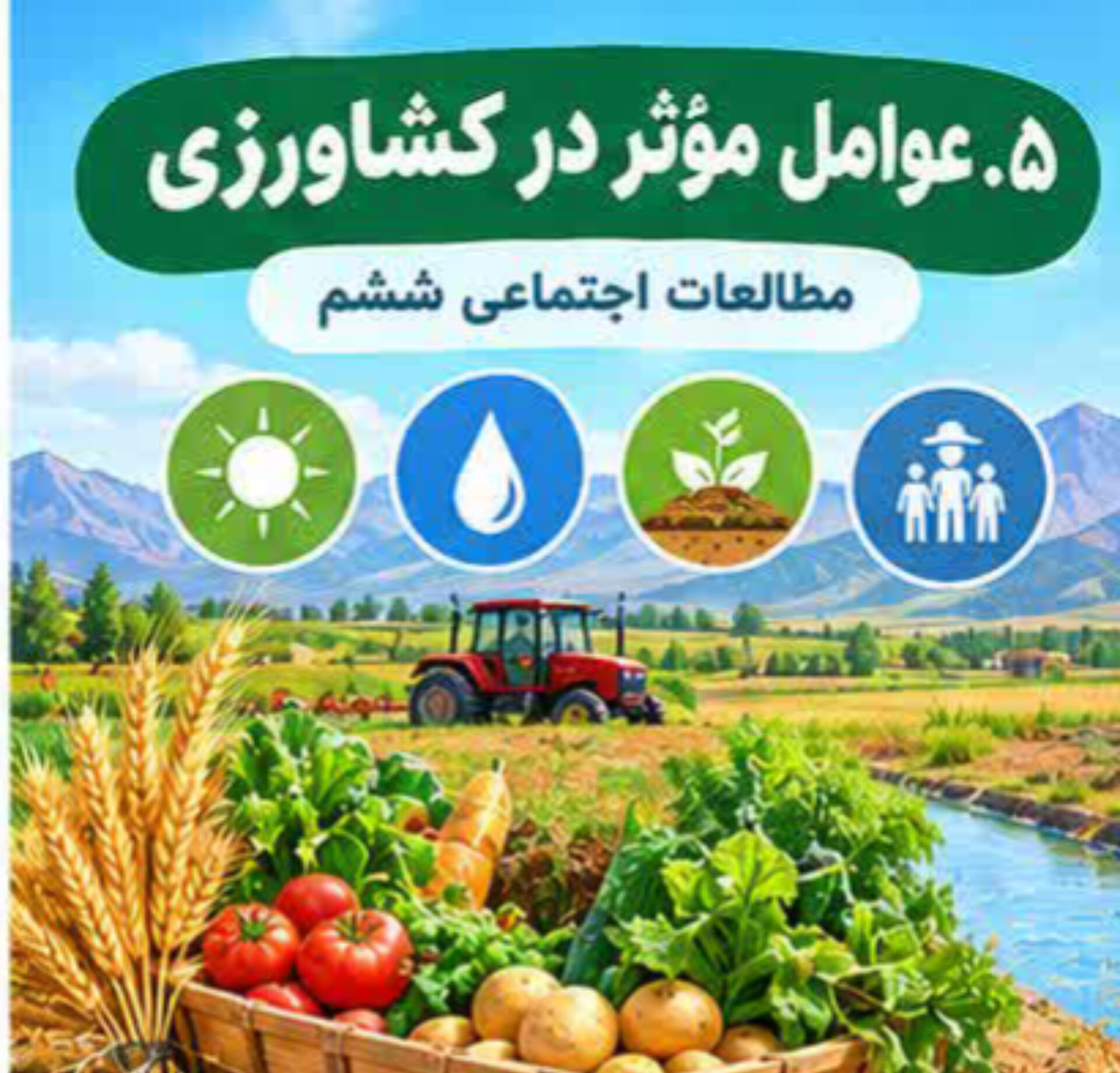 درس ۶ | محصولات کشاورزی، از تولید تا مصرف